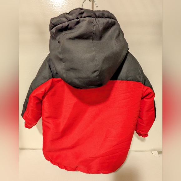 Toughskins Infant Boys 18 Month Black and Cherry Pie Snow Jacket - Picture 13 of 13